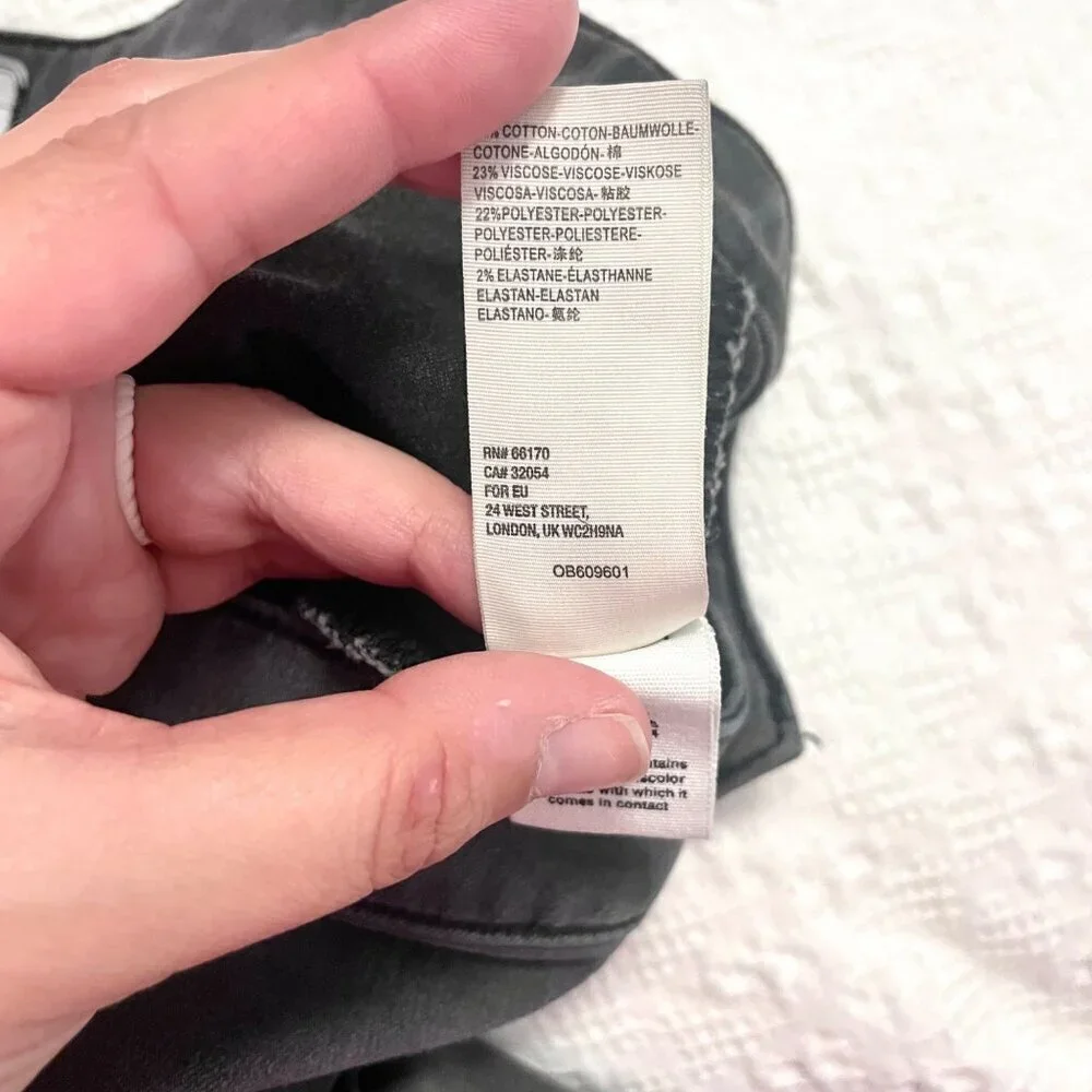 Free People We the Free Just Float On Flare Raw Hem Festival Black Size 26